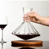 Decanter de vidro de cristal de alta qualidade presente 360 giratório tumbler 1500ml separador de vinho champanhe uísque garrafa de vinho para bar familiar 240304