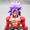 Action Toy Figures Z Animerad karaktär SSJ4 Tree Trunk Super Saiyan 4 GK Action Character 26cm Staty Collector PVC Childrens Toy Q240313