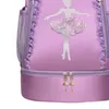 Sacs d'école Sac de ballet Rangement décontracté avec sac à dos en dentelle Sac à dos mignon pour enfants pour la danse Gymnastique Sport Fitness Voyage