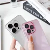 Luxury Clear Ultra-thin Hard PC Phone Cases For Iphone 15 Plus 14 Pro Max 13 12 11 Iphone15 Transparent Camera Lens Protector Fine Hole Plastic Mobile Phone Back Cover