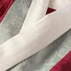 Повседневные платья Жизнь на левой стороне Женское улучшенное пальто Hanfu средней длины с перекрестной грудью и v-образным вырезом Винтажное жаккардовое платье на шнуровке с поясом