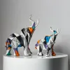 Sculpturen schilderen kunst olifant sculpturen figurines modern decoratie huizenhars standbeeld Nordic woonkamer Noordse interieur decor
