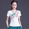 Dames T-shirts Mode Casual Elegante Zomer Borduren Etnische Stijl Dameskleding Voor T-shirts Y2k Tops Vintage Kleding
