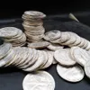 63 stks USA Volledige Set Walking Liberty Munten Helder Zilver verzilverd koper kopie coin301S