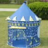 Tentes jouets Tentes pliantes pour nourrissons et tout-petits, château Portable pour enfants, maison de jeu rose bleu, jouets de Camping, cadeaux d'anniversaire et de noël en plein air, décor de chambre L0313