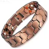 Colares Pingente Homens Pure Copper Pulseira Saúde Energia Germânio Pulseira Magnética Vintage Holograma Chain Link Pulseiras para Mulheres Artrite L24313