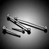 10PcsSet G23 Ear Piercing Nipple Rings Industrial Barbell External Thread Tragus Helix Cartilage Women Jewelry 14G 16G 240311