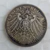 Allemagne Anhalt 3 Mark 1911 Friedrich II copie pièce de haute qualité en laiton artisanat ornements réplique pièces de monnaie accessoires de décoration de la maison294w