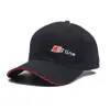 SLINE LOGO BASEBALL CAP RS Speedway Hat Racing Moto GP Speed ​​Car Caps Män och kvinnor Snapback för Audi Fans Summer S Line Hats340R
