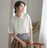 Vrouwen Blouses Korte Mouw Mode Vrouw Blouse 2024 Retro Koreaanse Luxe Kleding Vrouwen Stijl Japanse Harajuku Zomer Oversize Shirt