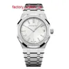 AP Elegance Watch Leisure Watch Royal Oak Serisi 15510st Hassas Çelik Beyaz Plaka Erkek Moda Boş Zaman İş Sporları Watch World Luxury Saat Listesi