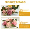 Flores decorativas 5 pçs castiçal artificial guirlanda anéis de flores grinalda primavera grinaldas festa pano para pilares decorações de casamento