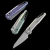 Camping Hunting Knives NOC MT-27 Folding Knife M390 Camping Knife Pocket Knives Survival Knives EDC Titanium Handle Outdoor Tool 240315