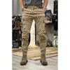 Cargo Trousers Man Harem Y2k Tactical Military Cargo Pants For Men Techwear High Quality Outdoor Hip Hop Work Stacked Slacks 240312