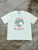 Casablanc t Shirt Men Designer T Shirts Spring Summer Style New Starry Castle Short Casa Men Tennis Tennis Club US Size S-XXL