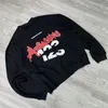 Sweats à capuche pour hommes noir RRR123 sweat-shirt Vintage lavé col rond hauts mode hommes femmes pull décontracté en vrac