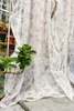 Gardin pastoral stil semi ren gardiner polyester rosen enkelhet draperar vardagsrum och sovrum dekorer timmerstuga