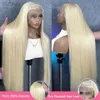 Syntetyczne peruki syntetyczne 13x4 Blond koronkowa peruka z przodu włosy koronkowe peruki czołowe 13x6 proste peruki dla kobiet peruki włosów LDD240313