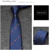Krawaty szyiowe krawaty 2022 marki mężczyzn designerka krawat jedwabne krawat Business Luksus 662 Drop dostawa moda akcesoria DH0ZC L240313