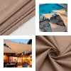 Nets 2/3/3.6/5M Waterproof Shade Sail Awning Cover Outdoor Three Sides/Quad Side Garden Yard Awning Car Shade Cloth Summer Canopy