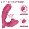 2 in 1 Sucking Gspot Vibrator for Women Clit Sucker Oral Sex Suction Clitoris Stimulation Female Masturbation Erotic Toys 240227