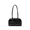 Omuz çantası lüks tasarımcı çanta Kadın el çantası deri bowling çantası patent deri küçük kare çanta uzun omuz kayışı çanta