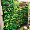 Inomhus- och utomhusbalkongväxt Icke-perforerad blomkruka Vertikal grön bambu Strawberry Plant Wall-Moned Flower Gardening 240311