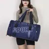 Bolsas de equipaje Hombres Mujeres Estudiantes Dormitorio Ropa Ranuras para zapatos Bolsas de almacenamiento portátiles Bolsas de fitness de gran capacidad Bolsas de viaje de corta distancia 240315