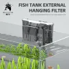 Tillbehör 110V 220V Aquarium Submeribl 3in1 Externt filter hängande fiskbehållare Power Filter Waterfall Extern Aquarium Air Pump Filter