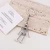 Keychains Funny Robot Keychain Metal Screw Body Keyring For Men Couple Bag Pendant Charms Car Key Holder Accessories Creative Gifts