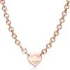 مصمم Tiffanyjewelry Necklace for Woman Luxury Jewelry Seiko High Quality Love Necklace Series with Diamond Heart Tiffanyjewelry Chain 831