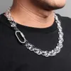 Pendentif Colliers FishSheep Transparent Acrylique Infinity Chaîne Collier pour Homme Femmes Punk Clair Résine Lien Chaîne Collier 2024 Mens Bijoux Cadeau L24313