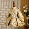 Robes de fille d'un an robe de banquet bébé attraper semaine robe de princesse chinois haut de gamme fleur nous ldd240313