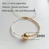 Urok bransoletki go2boho miyuki delikatna bransoletka prezenty 2024 złote piedce projektanta biżuteria dla kobiet bijoux pulseras femme