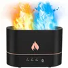 Veilleuse de flamme de simulation USB avec diffuseur d'arôme d'humidificateur de réservoir d'eau de 250 ml pour lampe de bureau d'atmosphère de chambre à coucher de bureau à domicile 240301