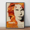 Kalligrafi Dörrarna Jim Morrison Poster Rock Band Musikgitarr Canvas Wall Art for Living Room Home Decoration
