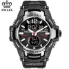 Smael Men Watches Fashion Sport Super Cool Quartz LED Digital Watch 50m vattentätt armbandsur Herrklocka Relogio Masculino 2176Z