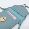 Sac à bandoulière en cuir Pu pour femmes, portefeuille pour téléphone portable, portefeuille à écran tactile, boucle d'écolière