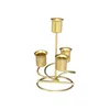 Portacandele Supporto per matrimonio con pilastro in metallo nero dorato per decorazioni per la casa Mariage Candelabri1770