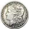 Pièces de monnaie plaquées argent Morgan Dollar US 1896-P-O-S, matrices artisanales en métal, usine de fabrication 239V