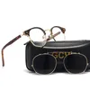 Gcv dupla camada lente removível óculos de sol o blu-ray óculos acetato gótico retro steampunk polarizado masculino feminino óculos de sol 240304