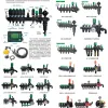 Pulverizadores, acessórios para tubo de pulverização, braçadeira para evitar gotejamento, rega de jardim, pulverizador agrícola, ferramenta, máquina de atomização, trator