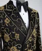 Designer Bespoke Tuxedos Mannen Pakken 2 Stuks Bruidegom Bruiloft Etentje Prom Blazers Broek Outfit Terno Masculino Completo