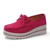Casual Shoes Design Spring Autumn Women Moccasins Flats Lady Loafers Slip-On Platform Suede Leather Tassel Sweet