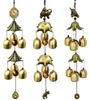 Carillon di vento fortunato in metallo, rame, campana a vento, drago vintage, pesce, giardino domestico, patio, decorazione con pendenti appesi8520789
