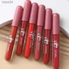 Batom 6 Cores Veludo Matte Batons Líquidos À Prova D 'Água Não Fade Lip Gloss Longa Duração Copo Antiaderente Lip Tint Maquiagem Pigmento Cosmético 240313