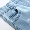 1-8Yrs Sommer Baby Jungen Denim Shorts Kinder Kinder Licht Gewaschene Jeans Casual Kinder Jungen Cowboy Kleidung 240228