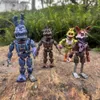 アクションおもちゃの数字14cm fnaf luminous bonnie bear foxy chicago freddy movableは、アニメーション文字をPVCアクションキャラクターモデルQ240313に追加します