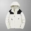 男性用トレンチコート高品質のユニセックスキャンプ服ハイキングジャケット防水薄いサファリ風力装置男性