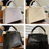 Borsa a mano Neuve des Capucines firmata da donna Borsa a tracolla da donna Borsa a tracolla shopping Hobo Frizione portafoglio Borse in coccodrillo di alta qualità Cartelle dhgate